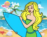 Barbie va a surfear