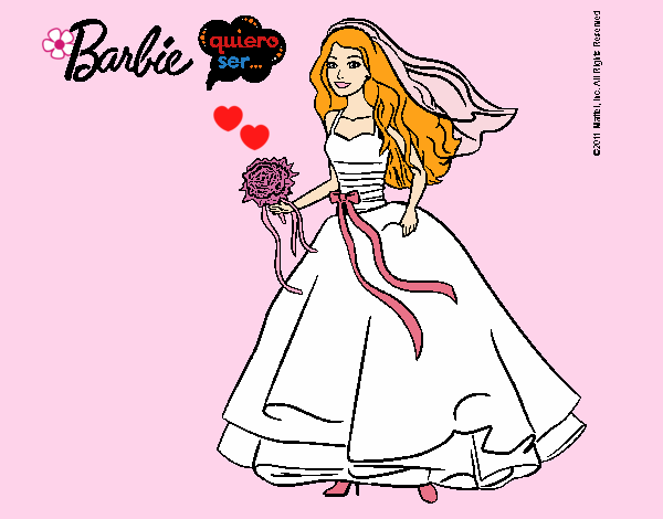 Barbie vestida de novia