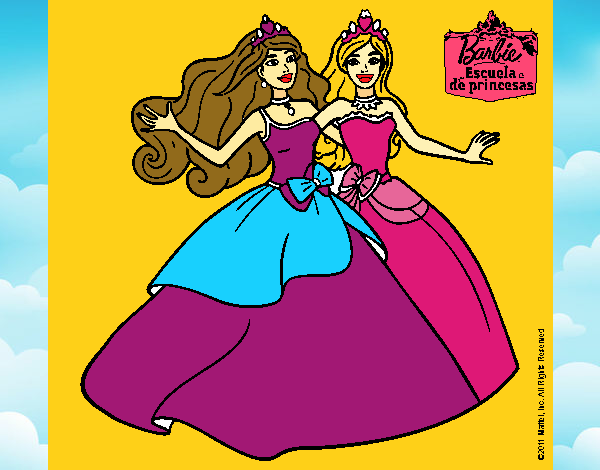 Barbie y su amiga súper felices