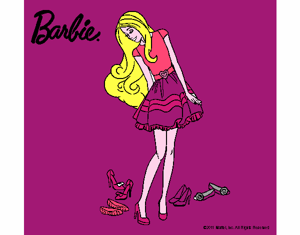 Barbie y su colección de zapatos