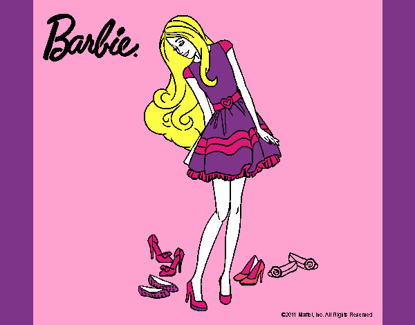 Barbie y su colección de zapatos