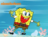 Bob Esponja saludando