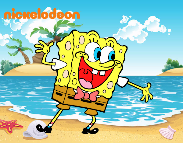 Bob Esponja saludando