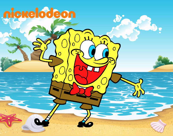 Bob Esponja saludando