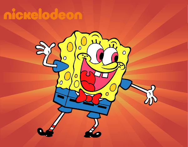 Bob Esponja saludando