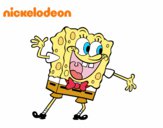 Bob Esponja saludando