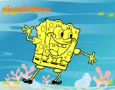 Bob Esponja saludando