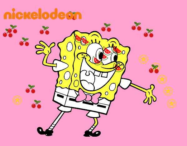 Bob Esponja saludando