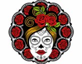 Dibujo Calavera mejicana femenina pintado por agus11