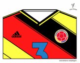 Dibujo Camiseta del mundial de fútbol 2014 de Colombia pintado por pampa