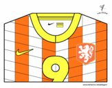 Dibujo Camiseta del mundial de fútbol 2014 de Holanda pintado por pampa