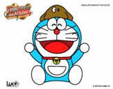 Dibujo Doraemon feliz pintado por gabrielcos
