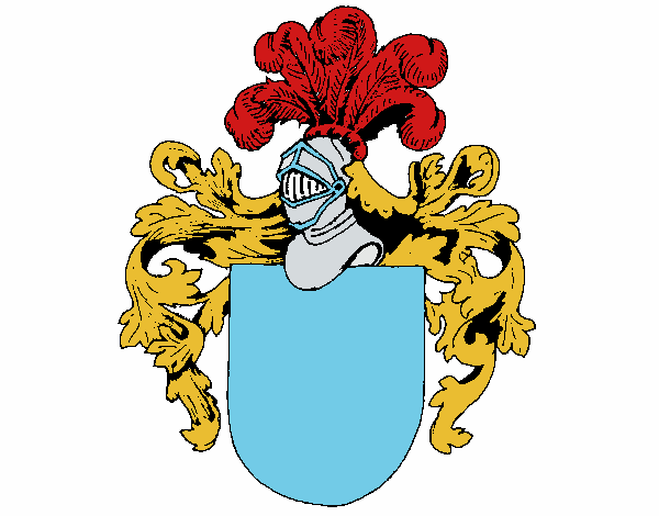 Escudo de armas y casco