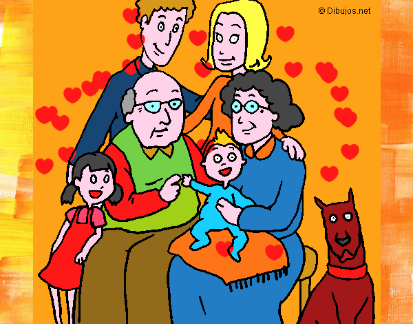 Dibujo Familia pintado por sofiadelfi
