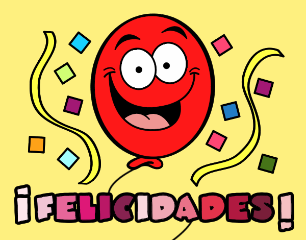 Dibujo Felicidades pintado por kjdfshiudf