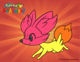 Fennekin corriendo