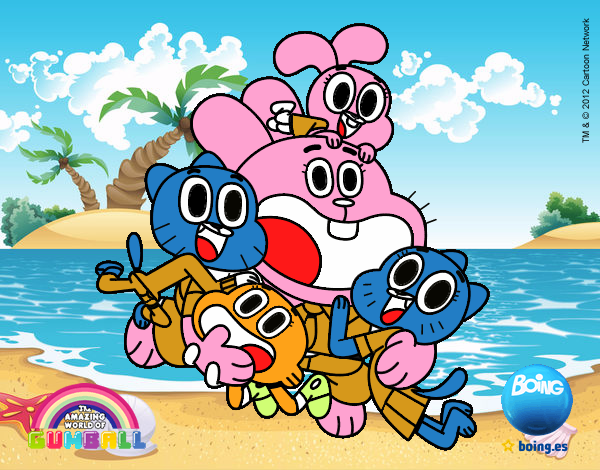 Gumball y amigos contentos