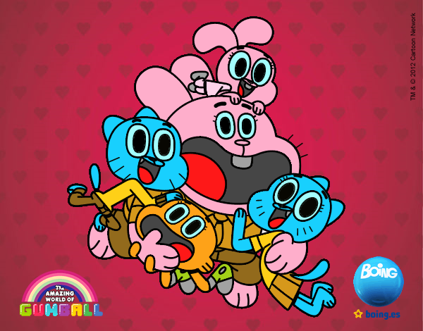 Gumball y amigos contentos