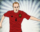 Iniesta con la Selección Española