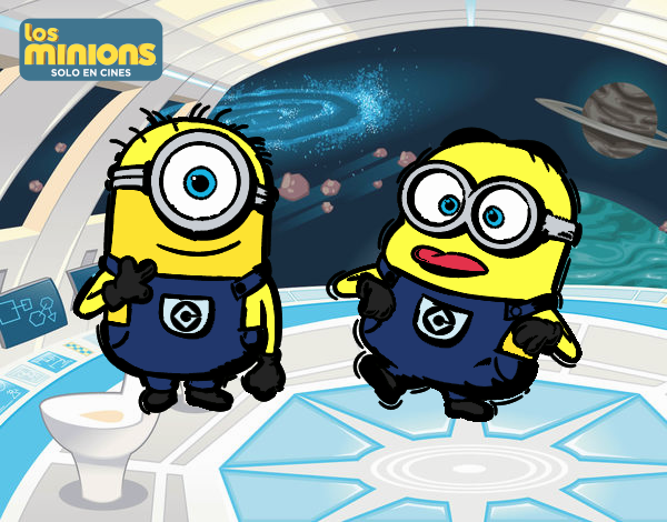 LOS MINION EN LA LUNA