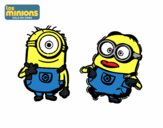 Dibujo Minions - Carl y Dave pintado por HELIARVIS 