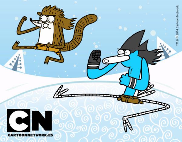 Mordecai y Rigby karatekas