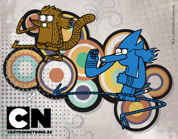 Mordecai y Rigby karatekas