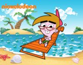 Padrinos Mágicos - Timmy tomando el sol