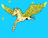 Dibujo Pegaso al vuelo pintado por LunaLunita