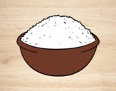 Dibujo Plato de arroz pintado por kjdfshiudf