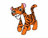 Dibujo Un tigre pintado por joseraul