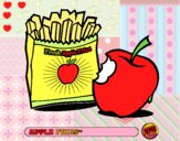 Dibujo Apple fries pintado por LunaLunita