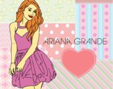 Dibujo Ariana Grande pintado por LunaLunita
