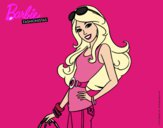 Dibujo Barbie casual pintado por kjdfshiudf