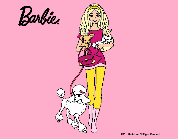 Barbie con sus mascotas