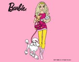 Dibujo Barbie con sus mascotas pintado por kjdfshiudf