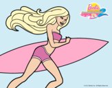 Dibujo Barbie corre al agua pintado por kjdfshiudf