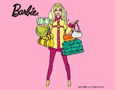 Dibujo Barbie de compras pintado por kjdfshiudf