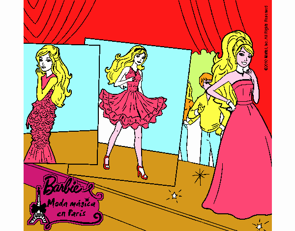 Barbie, desfilando por la pasarela