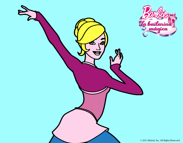 Barbie en postura de ballet