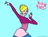 Barbie en postura de ballet