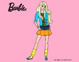 Dibujo Barbie juvenil pintado por kjdfshiudf