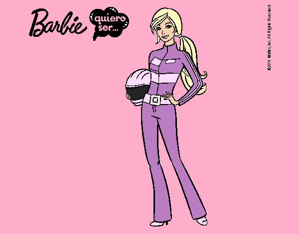 Barbie piloto de motos