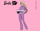 Dibujo Barbie piloto de motos pintado por kjdfshiudf