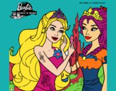 Barbie se despiede de la reina sirena