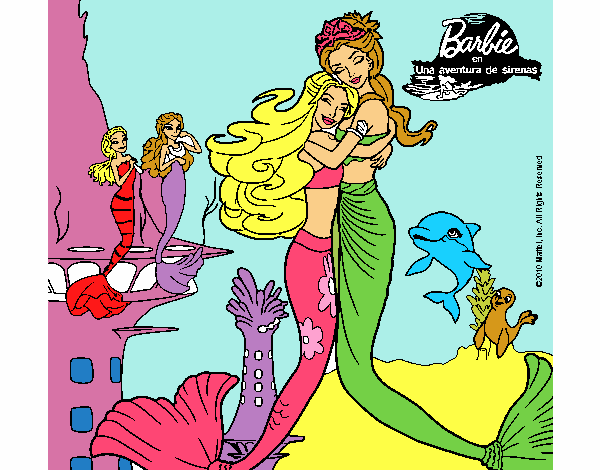 Barbie sirena y la reina sirena