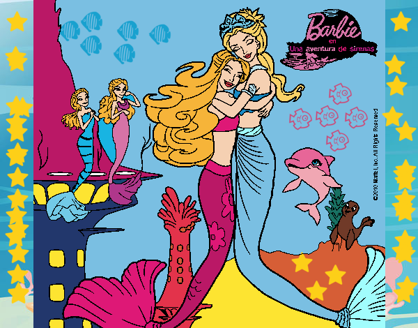 Barbie sirena y la reina sirena