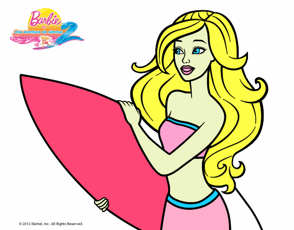 Barbie va a surfear