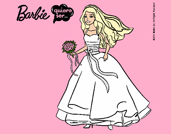 Barbie vestida de novia