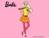 Dibujo Barbie y su mascota pintado por kjdfshiudf